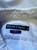 RALPH LAUREN BLUE SLIM FIT LONG SLEEVED SHIRT SIZE 6 UK 10