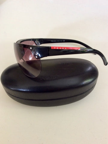 PRADA BLACK SUNLASSES WITH CASE