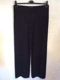 LA PERLA BLACK STRETCH TROUSERS SIZE 46 UK 14