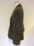 WINDSMOOR BLACK & WHITE WEAVE JACKET SIZE 20