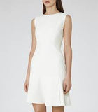 BRAND NEW REISS GEM WHITE TEXTURED DRESS SIZE 12