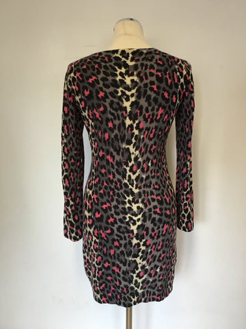 TEMPERLEY ANIMAL PRINT LONG WOOL CARDIGAN SIZE M