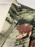 PAUL SMITH BLUE COLLECTION GREEN& PINK COUNTRY GARDEN PRINT TAILORED JACKET SIZE 44 UK 12