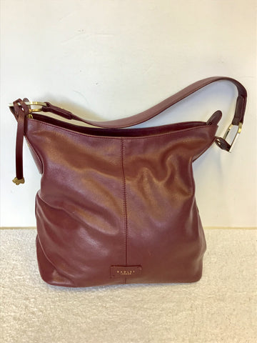 RADLEY CHESTNUT BROWN LARGE LEATHER SHOULDER BAG