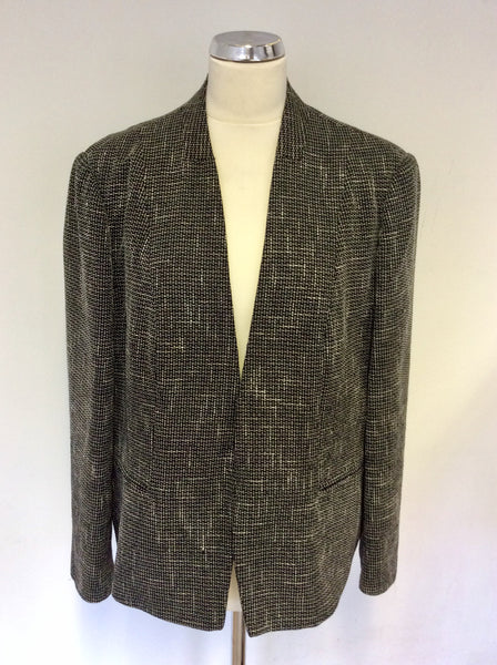 WINDSMOOR BLACK & WHITE WEAVE JACKET SIZE 20