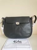 BRAND NEW TULA BLACK LEATHER SHOULDER BAG