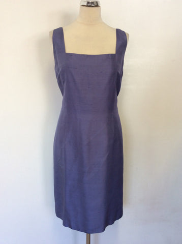 SIGRID OLSEN LAVENDER SILK SHIFT DRESS SIZE 16