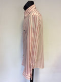 VIVIENNE WESTWOOD PINK & WHITE STRIPE SHIRT SIZE VI UK L