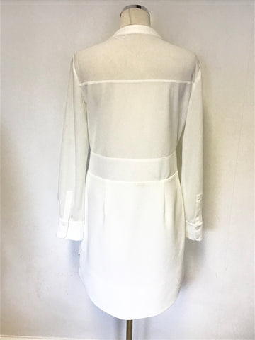 BRAND NEW KAREN MILLEN OFF WHITE LONG SLEEVE DRESS SIZE 12