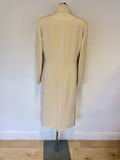 JACQUES VERT CREAM DRESS & MATCHING COAT SIZE 14/16