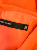 KAREN MILLEN ORANGE FIT & FLARE SPECIAL OCCASION DRESS SIZE 14