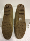 BRAND NEW RALPH LAUREN CAMEL SUEDE BERDINE LOAFERS SIZE 7.5/41