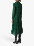 BRAND NEW WHISTLES GREEN JUNGLE CAT PLEATED DRESS SIZE 14