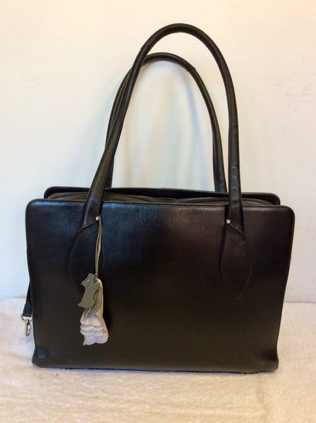 RADLEY BLACK LEATHER LAPTOP/ OFFICE SHOULDER BAG