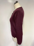 BRORA DAMSON 100% CASHMERE CARDIGAN SIZE 12