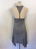 WHISTLES LIGHT GREY TWISTED RACER BACK DRESS SIZE 6