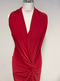 DAMSEL IN A DRESS RED SLEEVELESS LONG  EVENING DRESS  SIZE 12/14