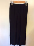 BRAND NEW MARKS & SPENCER AUTOGRAPH BLACK TUXEDO TROUSER SUIT SIZE 8/10