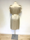 BRAND NEW MARKS & SPENCER AUTOGRAPH EXCLUSIVE CREAM SILK TIE WAIST SHIFT DRESS SIZE 14