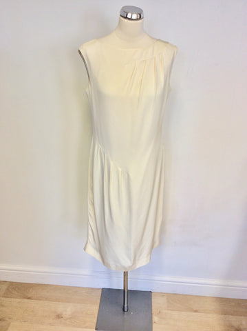 LK BENNETT IVORY SILK SPECIAL OCCASION DRESS SIZE 14