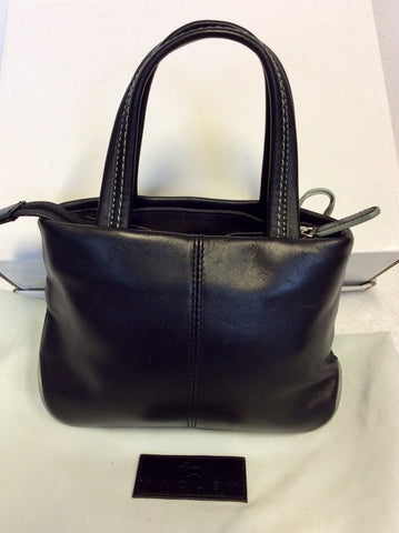 RADLEY SMALL BLACK LEATHER HANDBAG