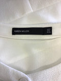 BRAND NEW KAREN MILLEN OFF WHITE LONG SLEEVE DRESS SIZE 12