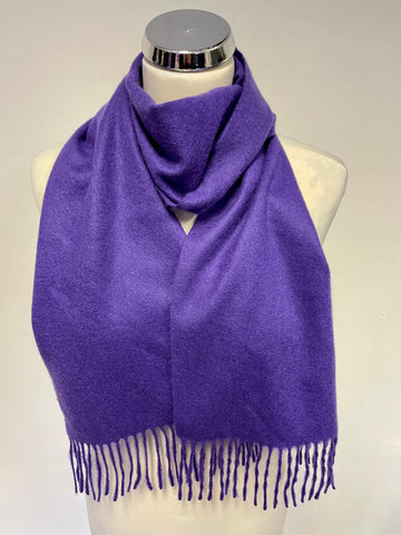 MARKS & SPENCER AUTOGRAPH PURPLE CASHMERE SCARF