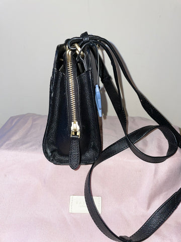 RADLEY BLACK LEATHER DETACHABLE SHOULDER STRAP CROSS BODY/ CLUTCH BAG & PURSE