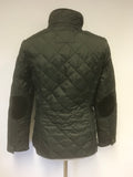 JOULES EVERGLADE DARK GREEN QUILTED JACKET SIZE 10