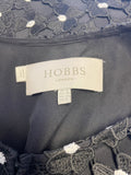 HOBBS BLACK & WHITE FLORAL LACE SPECIAL OCCASION DRESS COAT SIZE 12