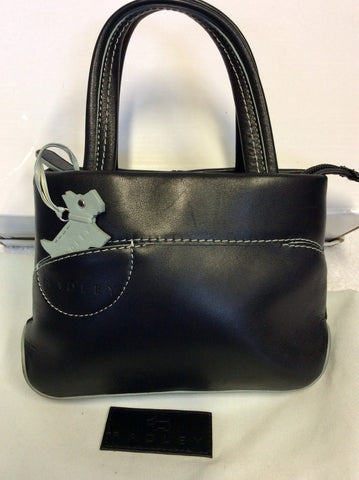 RADLEY SMALL BLACK LEATHER HANDBAG