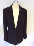 PATSY SEDDON FOR PHASE EIGHT BLACK TROUSER SUIT SIZE 12