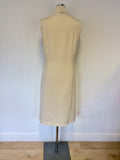 JACQUES VERT CREAM DRESS & MATCHING COAT SIZE 14/16