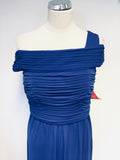 BRAND NEW HOLLY WILLOUGHBY ROYAL BLUE OFF SHOULDER LONG EVENING GOWN SIZE 12