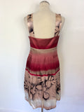 COAST FLORAL PRINT SILK SPECIAL OCCASION DRESS SIZE 12