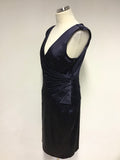 PHASE EIGHT NAVY BLUE SPECIAL OCCASION SLEEVELESS PENCIL DRESS SIZE 14