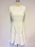 BRAND NEW REISS GEM WHITE TEXTURED DRESS SIZE 12