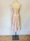 BRAND NEW VENI INFANTINO FOR ROLAND JOYCE PALE PINK BEADED SILK SPECIAL OCCASION/ MOTHER OF THE BRIDE OUTFIT SIZE 10