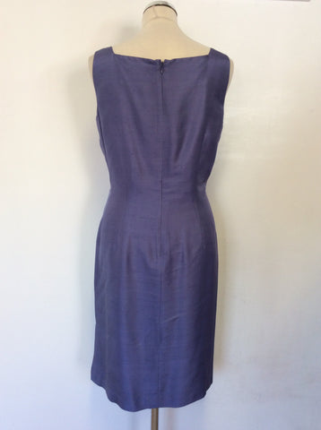 SIGRID OLSEN LAVENDER SILK SHIFT DRESS SIZE 16