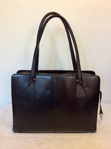 RADLEY BLACK LEATHER LAPTOP/ OFFICE SHOULDER BAG