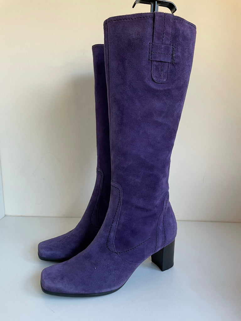 Purple discount knee boots