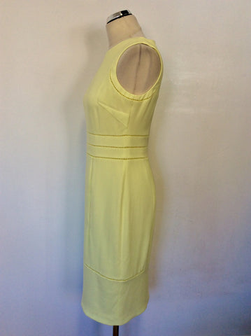 COAST LEMON YELLOW SPECIAL OCCASION PENCIL DRESS SIZE 12