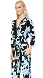 WHISTLES BLACK & BLUE BOTANICAL FLORAL PRINT JUMPSUIT SIZE 10