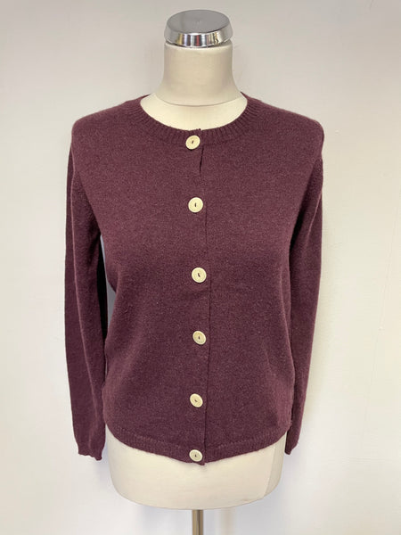 BRORA DAMSON 100% CASHMERE CARDIGAN SIZE 12