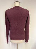 BRORA DAMSON 100% CASHMERE CARDIGAN SIZE 12