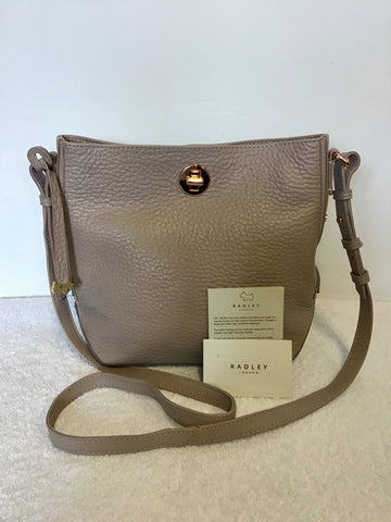 BRAND NEW RADLEY NUDE LEATHER CROSS BODY BAG