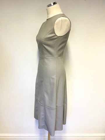 TWIGGY BY MARKS & SPENCER LIGHT GREY FAUX LEATHER DRESS SIZE 8