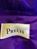 PRÉCIS PURPLE LINEN BLEND OCCASION JACKET SIZE 14