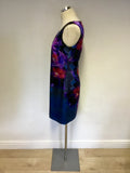 MONSOON MULTI COLOURED FLORAL PRINT DRESS SIZE 10