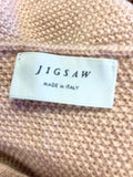 JIGSAW DUSKY PINK WOOL & CASHMERE BLEND PONCHO SIZE S/M